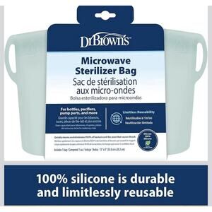 Dr. Brown's Microwave Steam Sterilizer Bag for Baby Bottles & Pump Parts